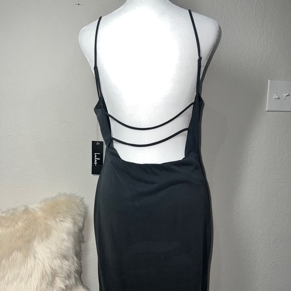 Lulu’s Who Do You Love? Washed Black Bodycon Dress Size large - Picture 6 of 10